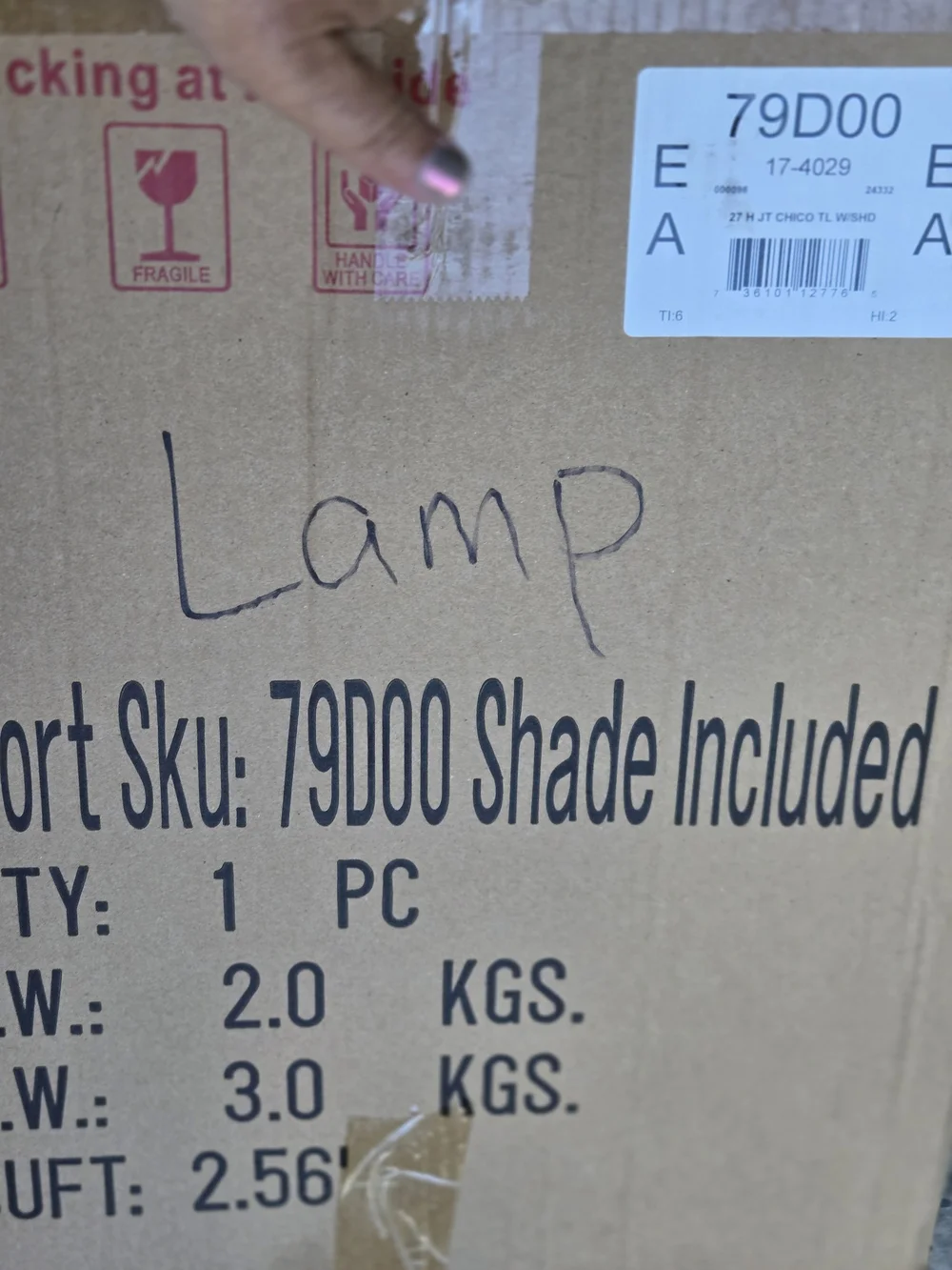 Oatmeal Fabric Shade Table Lamp with Light Wood-Effect Base